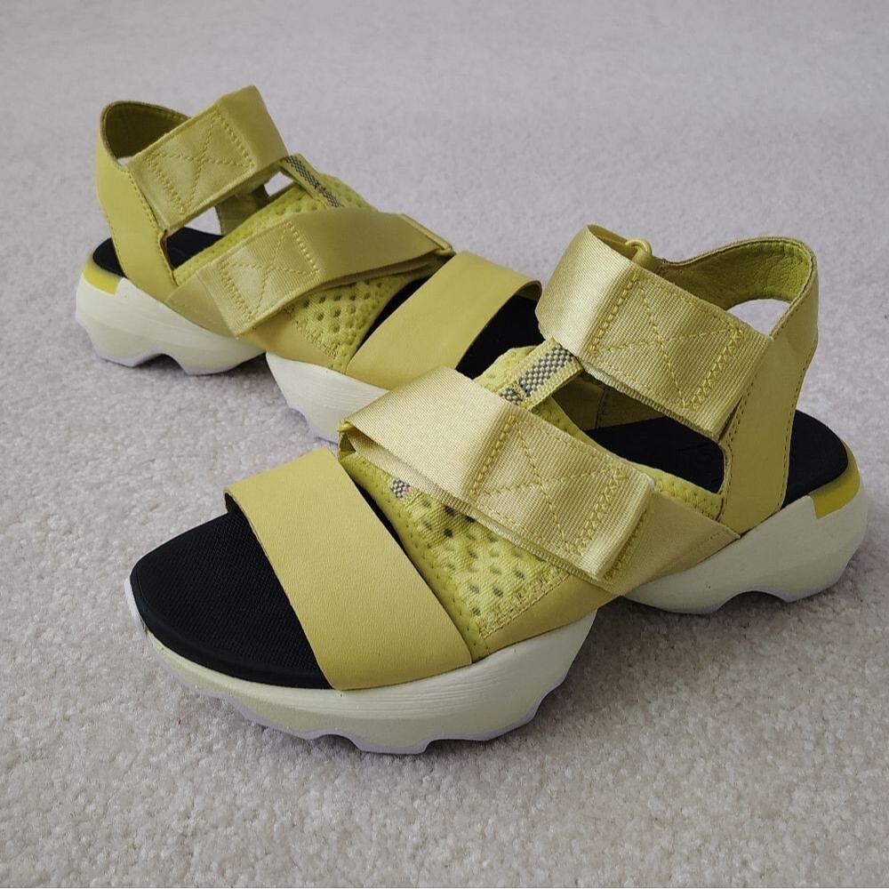 Sorel Kinetic Impact Yellow Outdoor Hiking Sandals - Picture 2 of 12
